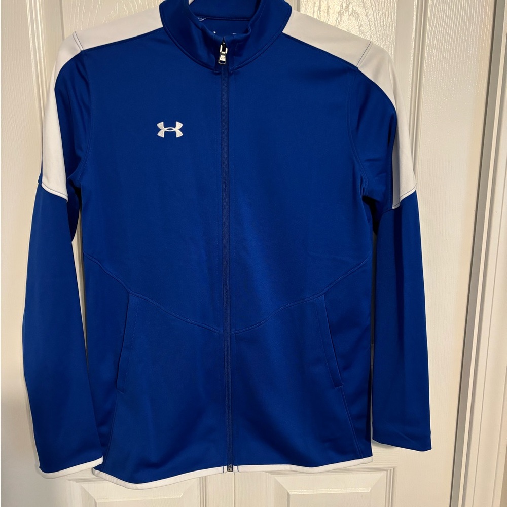 Under Armour Royal Blue and White Track Jacket for Women